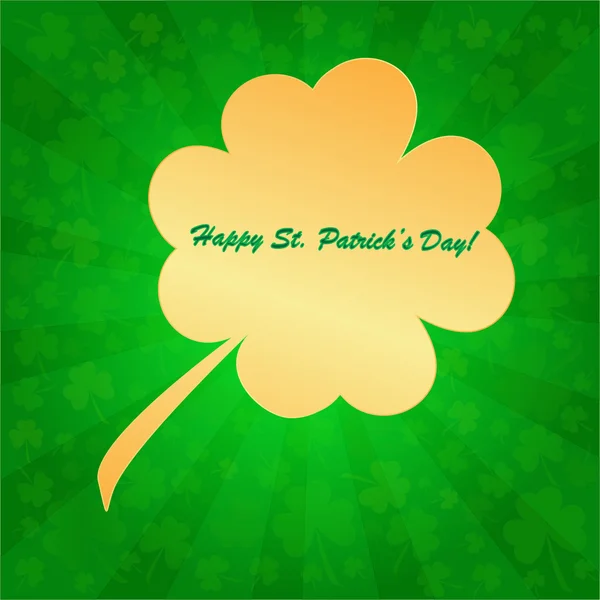 St patrick's day yonca arka planda — Stok fotoğraf