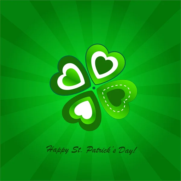 Clovers background on St. Patrick's Day — Stock Photo, Image