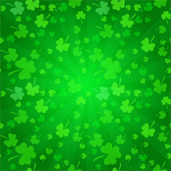 Clovers background on St. Patrick's Day — Stock Photo, Image