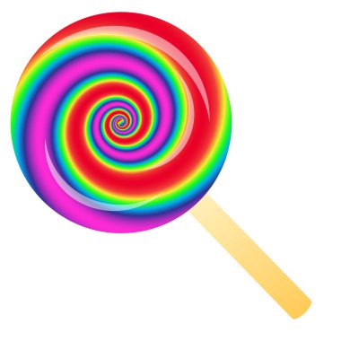 Gökkuşağı lolipop