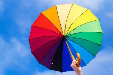 Gökkuşağı umbrella'nın arka plan