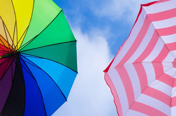 Beach umbrella's background — Stock Photo, Image