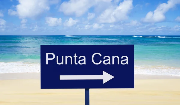 Знак "Punta Cana " — стоковое фото