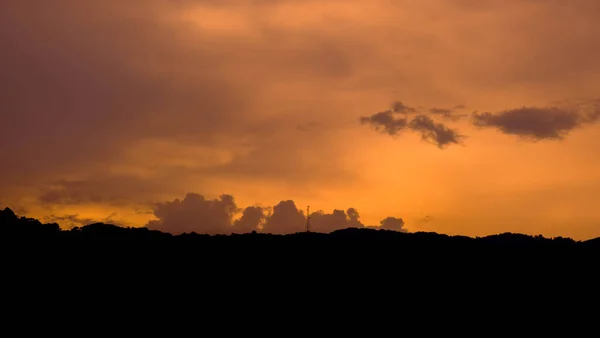 Прекрасний Захід Сонця Фоном Неба Хмар — стокове фото