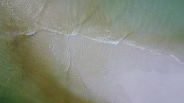 Sandy beach jutting out into the middle of the sea with beautiful water. Laem Haad Beach, Famous attractions of Koh Yao Yai, Phang Nga, Thailand.
