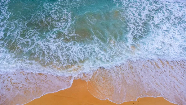 Beautiful Sea Waves White Sand Beach Tropical Island Soft Waves — Foto de Stock