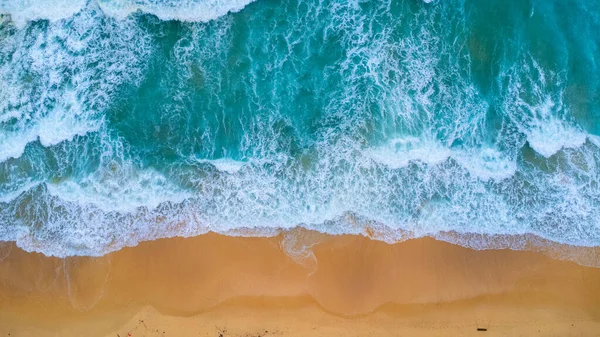 Beautiful Sea Waves White Sand Beach Tropical Island Soft Waves — Foto Stock