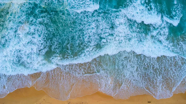 Beautiful Sea Waves White Sand Beach Tropical Island Soft Waves — Foto Stock