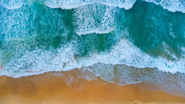 Beautiful Sea Waves White Sand Beach Tropical Island Soft Waves — Foto Stock