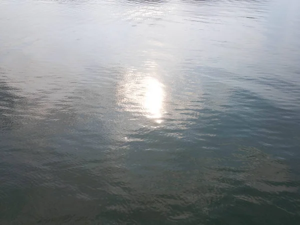 Aerial View Drone Sea Background Image Sea Surface Sunlight Reflecting — Fotografia de Stock