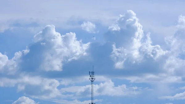 Flygfoto Antennen Himlen Bakgrund Teknik Och Kommunikation — Stockfoto