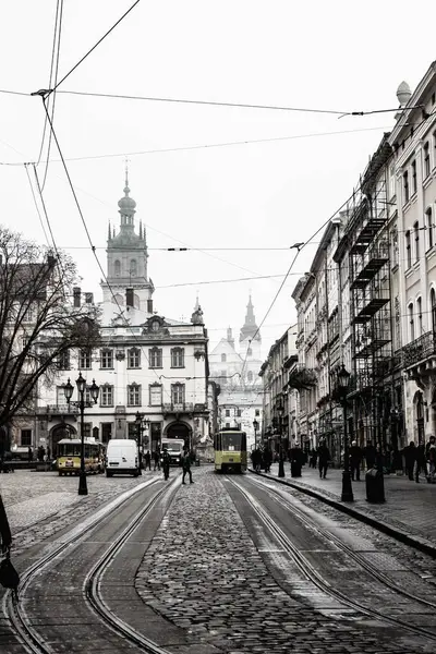 Eski ortaçağ şehrinin manzarası