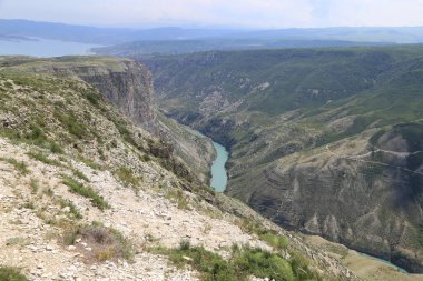 Dağıstan Cumhuriyeti 'ndeki Sulak Kanyonu, Rusya 