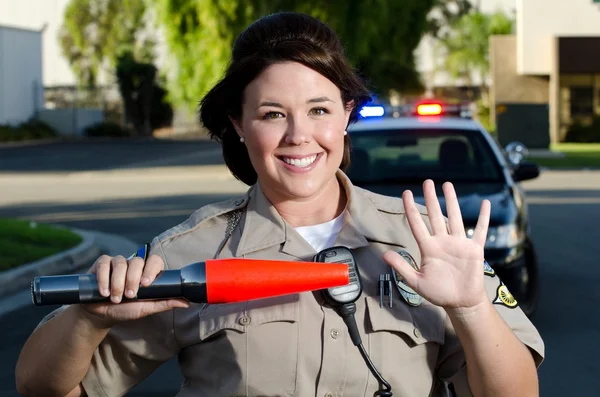 Oficial de policía mujer — Foto de Stock