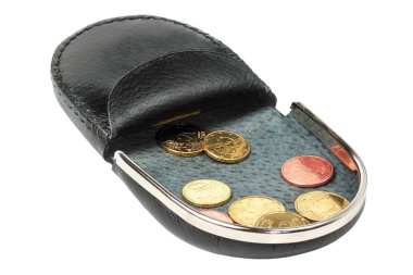 beyaz zemin üzerinde bir değişiklik çanta