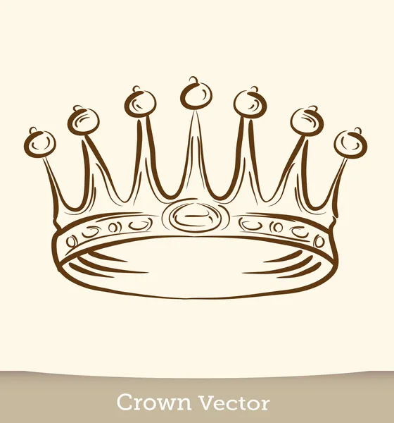 Corona reale — Vettoriale Stock