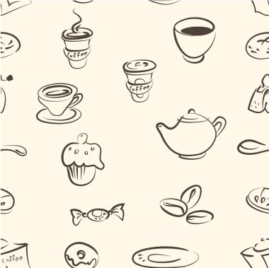 seamless modeli. Doodle kablo seti