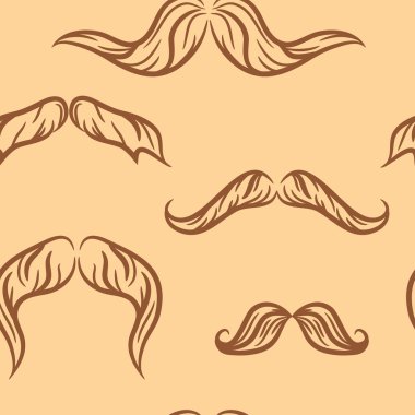 sorunsuz pattern.doodle bıyık set