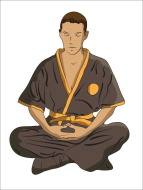 Martial Arts master clipart