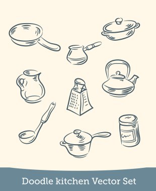 Doodle mutfak takımı