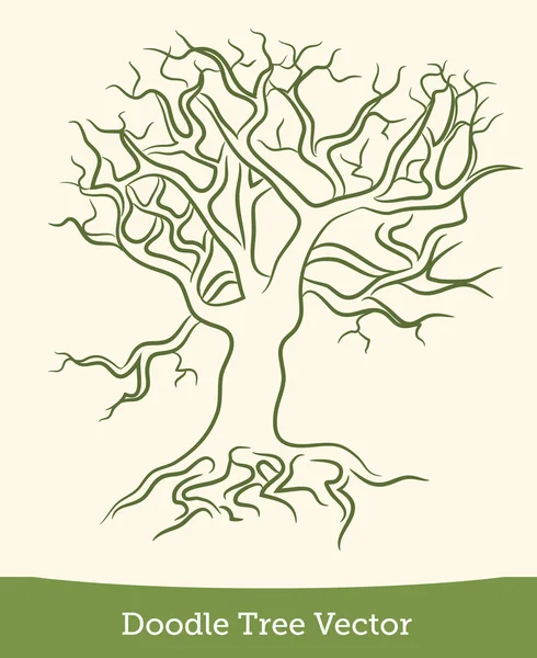 Doodle strom — Stockový vektor