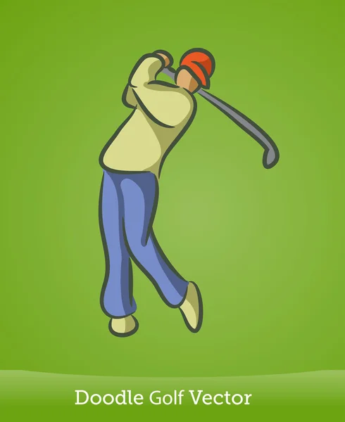 Doodle golf — Stock Vector
