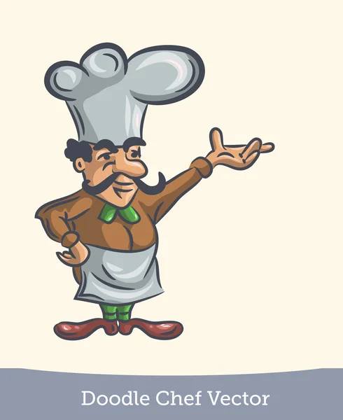 Chef doodle — Vetor de Stock