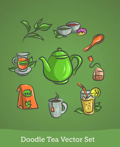 Чайный сервиз — стоковый вектор