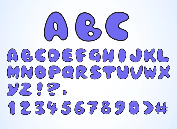 Doodle-Alphabet — Stockvektor