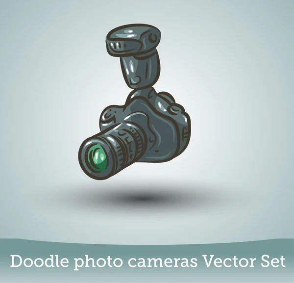 Conjunto de câmeras fotográficas — Vetor de Stock