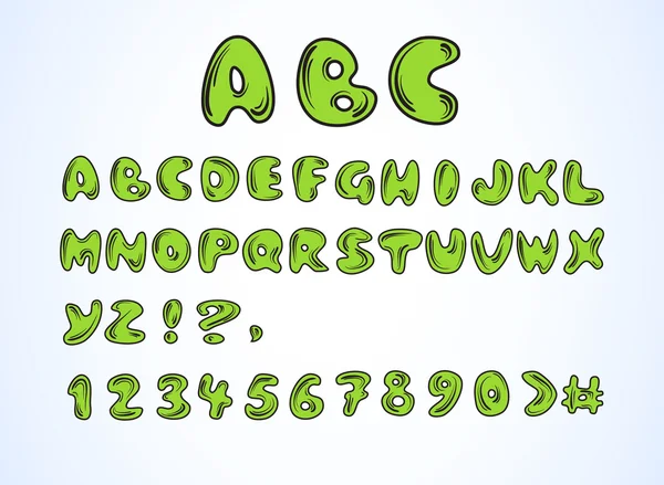 Doodle alphabet — Stock Vector