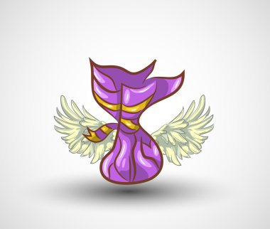 Doodle şeker kanatlı