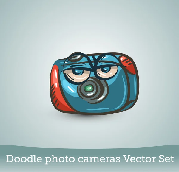 Funny photo camera — Stock Vector