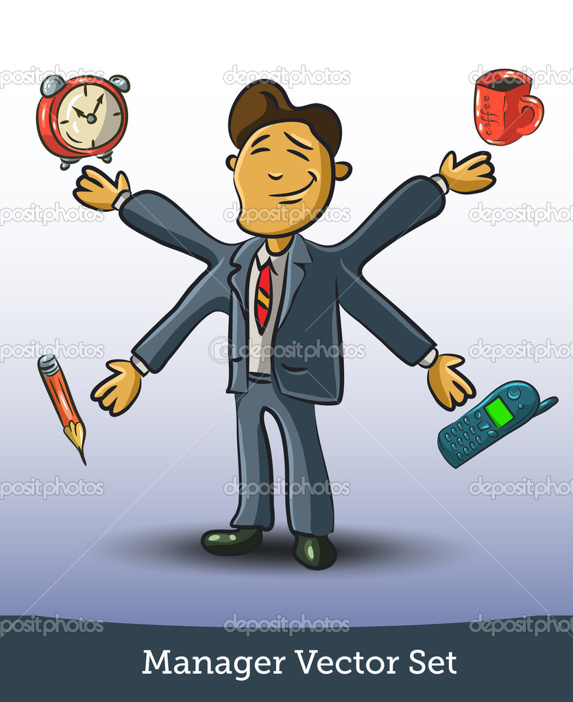 Businessman drawing over blue background. vector illustration