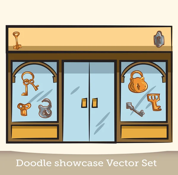 Doodle showcase vector set Royalty Free Stock Vectors