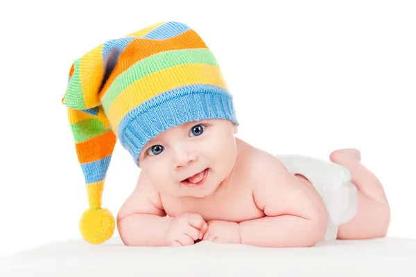 Bebé con gorra Fotos de stock