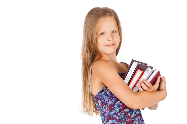 Fiatal lány könyvek — Stock Fotó