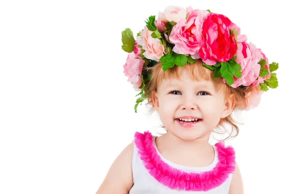 Hermoso niño con una corona — Foto de Stock