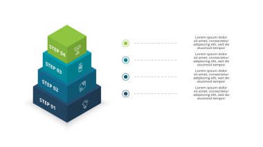 Okları yukarı taşıyıcı piramit bilgi, diyagram şeması, üçgen grafik sunumu.