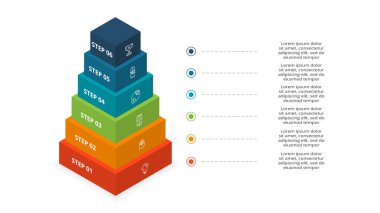 Okları yukarı taşıyıcı piramit bilgi, diyagram şeması, üçgen grafik sunumu.