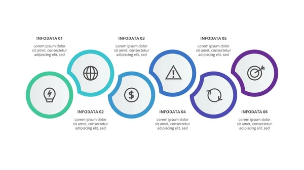 Concepto Creativo Para Infografía Con Pasos Opciones Piezas Procesos — Archivo Imágenes Vectoriales