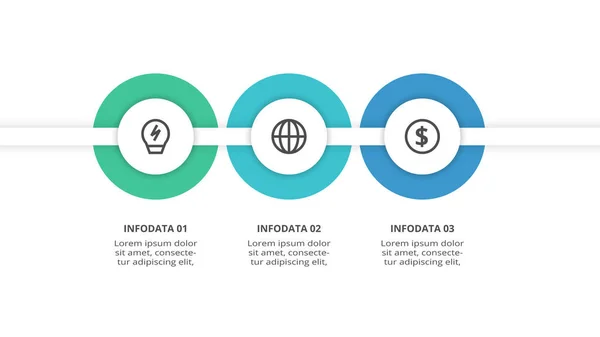 Concepto Creativo Para Infografía Con Pasos Opciones Piezas Procesos — Archivo Imágenes Vectoriales