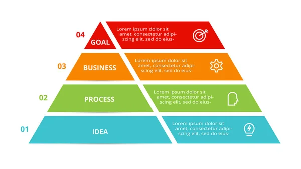 Triangle Elements Infographic Template Web Business Presentations Vector Illustration — Stockvector