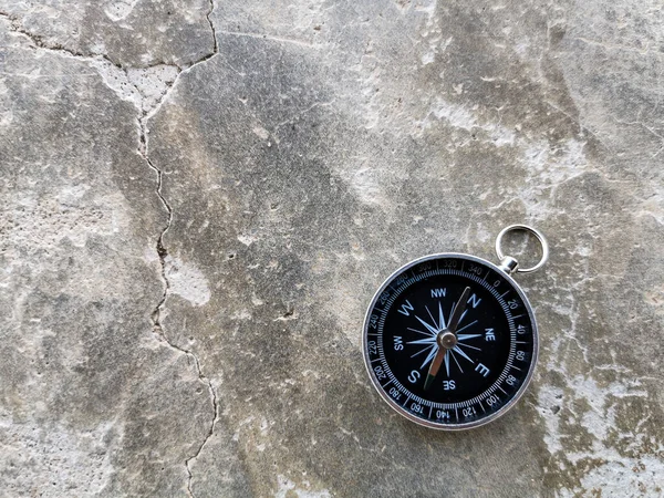 Compass Lying Ground Close Copy Space Travel Ideas — Foto Stock