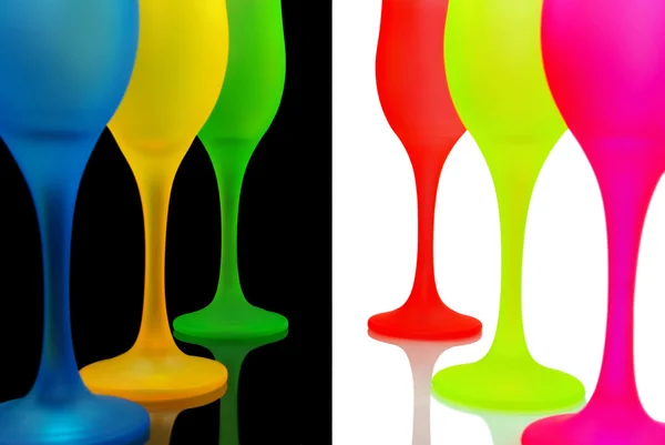 Bicchieri multicolori — Foto Stock