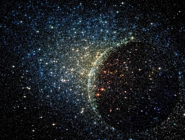 arka planda büyük kozmik sphere yıldız kümeleri