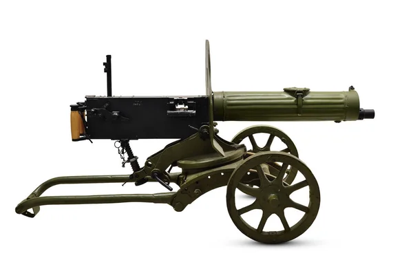 Maxim Machine Gun Isolated White Background Weapons First World War — Stock Photo, Image