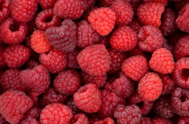 Olgun, taze, sulu ahududu dokusunu yakından çek.