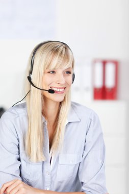 Call center operator clipart