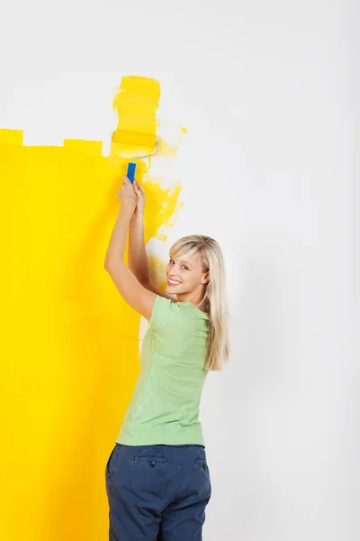 Cheerful blond woman — Stock Photo, Image